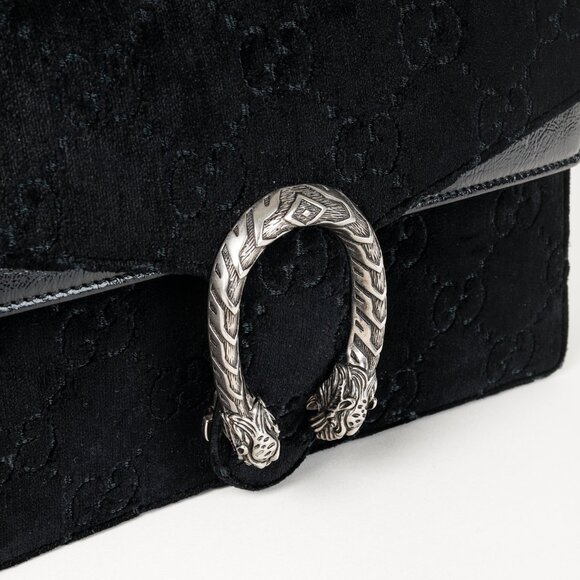 Gucci Velvet GG Monogram Dionysus Shoulder Bag - Picture 10 of 16